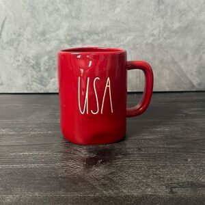 Rae Dunn RED - USA mug